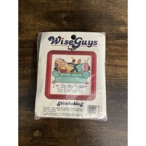 Vintage Cross Stitch Kits Dimensions Wise Guys Stitchables Coach Potato